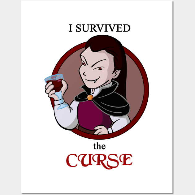 I survived the Curse - Vampire Wall Art by AtelierRillian